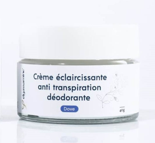 créme éclaircissante anti transpirayion déodorante