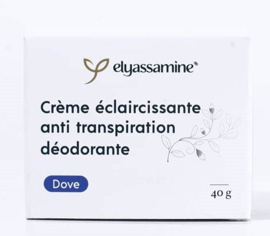 créme éclaircissante anti transpirayion déodorante